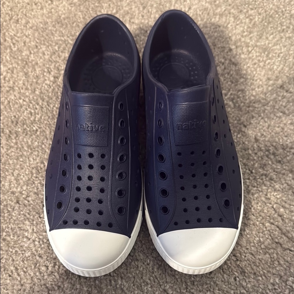 Native Blue and White Slip-On Sneakers NWOT